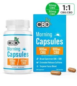 CBDfx CBD + CBG Morning Capsules image